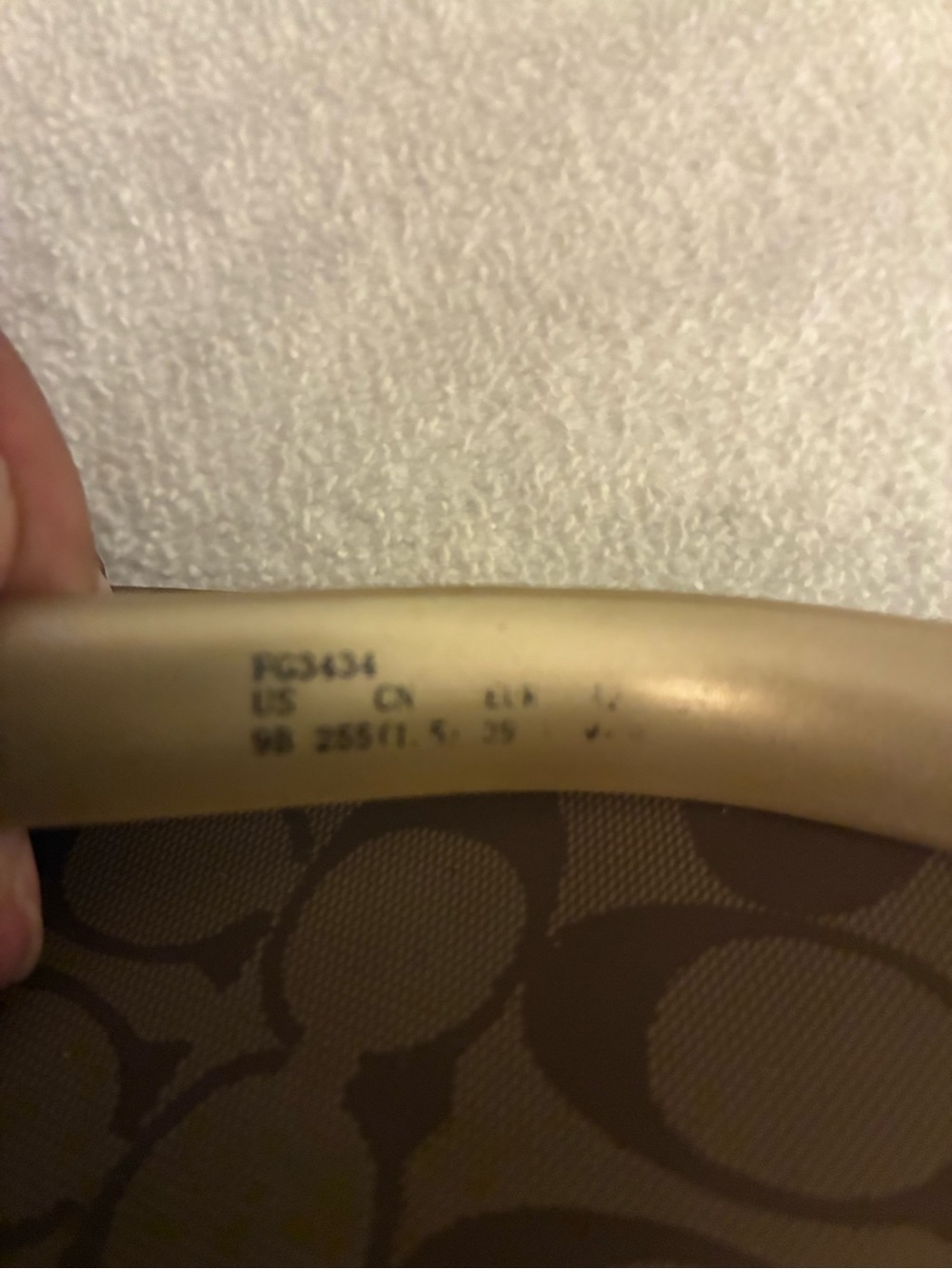 Coach Natalee/Zak Signature Monogram Brown Gold Flip Flops with Gold Straps - Picture 5 of 5